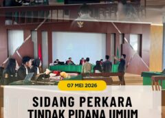 SIDANG PERKARA TINDAK PIDANA UMUM DILAKSANAKAN SEBANYAK 16 PERKARA TINDAK PIDANA UMUM