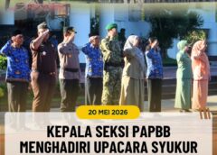 KEPALA SEKSI PAPBB MENGHADIRI UPACARA SYUKUR BULAN MEI TAHUN 2026
