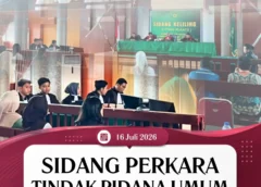 SIDANG PERKARA TINDAK PIDANA UMUM DILAKSANAKAN SEBANYAK 12 PERKARA TINDAK PIDANA UMUM